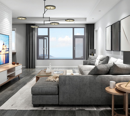 108窗纱一体平开窗系列